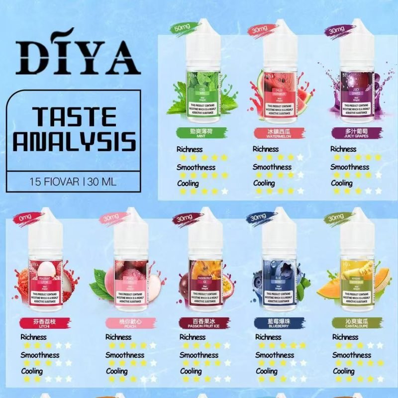 DIYA叮啞瓶裝油 /30ML叮啞煙油~煙油 30ml 便攜式電子煙油/强烈推薦！